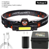 Waterproof Motion Sensor Handsfree Head lamp.